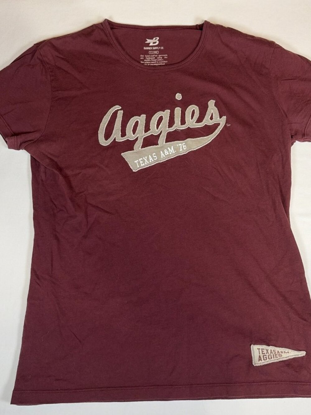 Banner Supply Co Texas A&M Aggies T-Shirt Women's XL Maroon